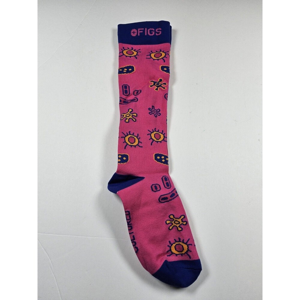 FIGS Cultured Bacteria Microbiology Nurse Medical Socks Size S